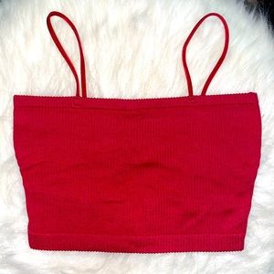 RED URBAN OUTFITTERS TOP